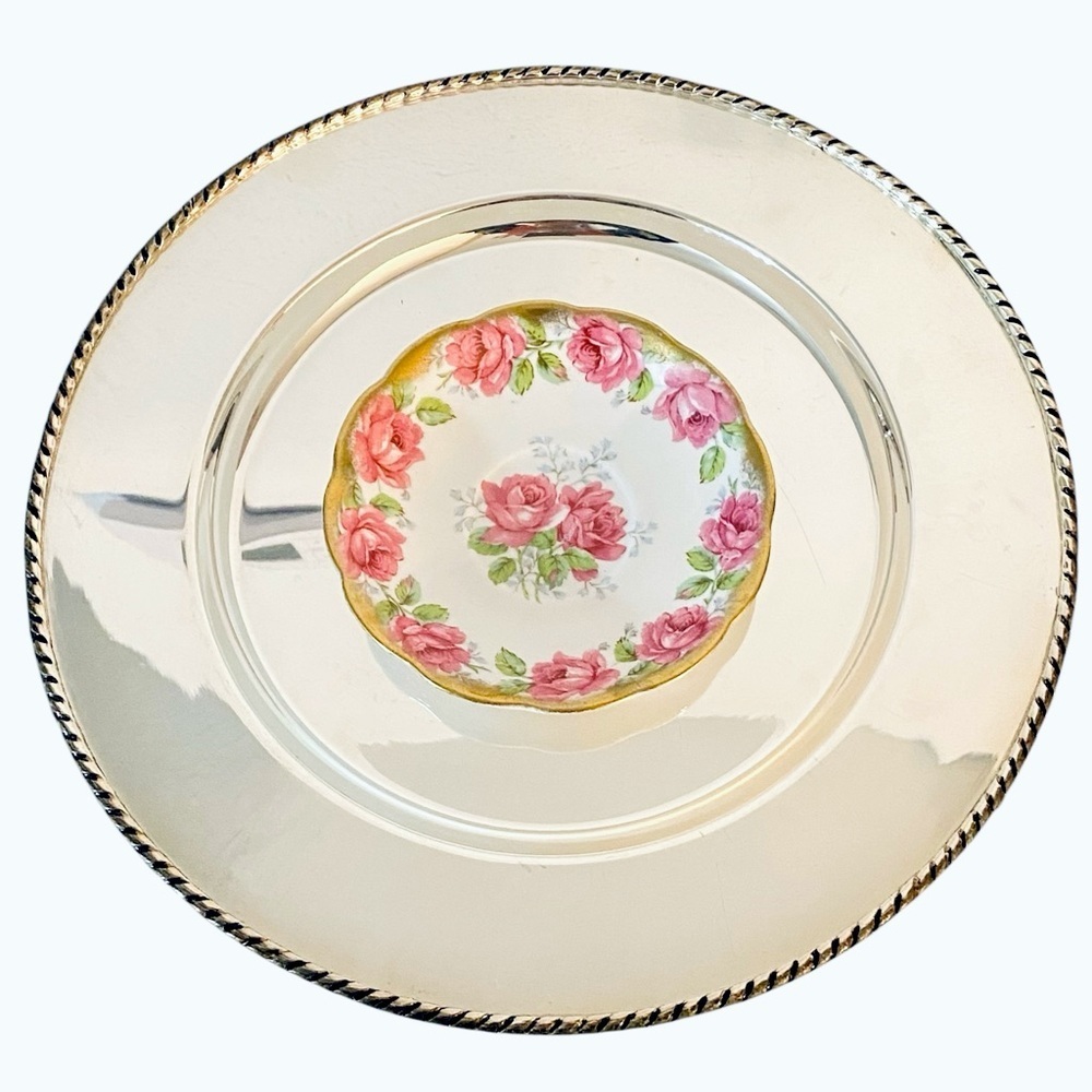 Vintage Bell England Fine Bone China Trinket Dish Lady Alexander Rose Romantic - Picture 7 of 9